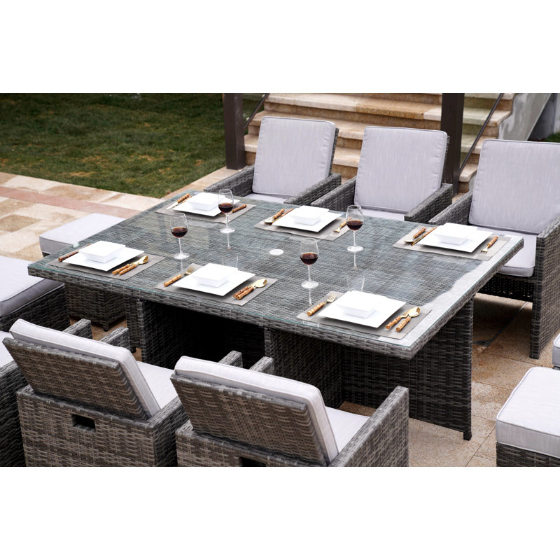 DirectWicker Norcross Patio Dining Table Wayfair